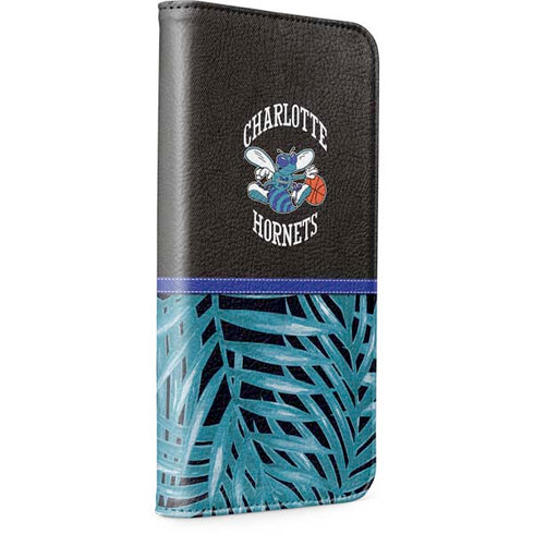 NBA Charlotte Hornets Retro Palms iPhone 15 Pro Folio Case